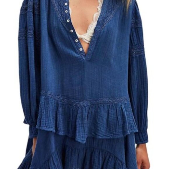 NWT Free People Sachi Mini Dress in Big Dipper SZ S - Picture 3 of 12